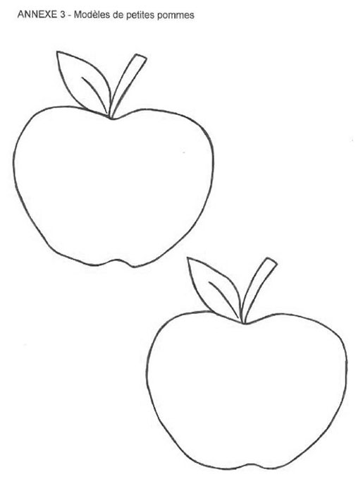 Modèles de petites pommes