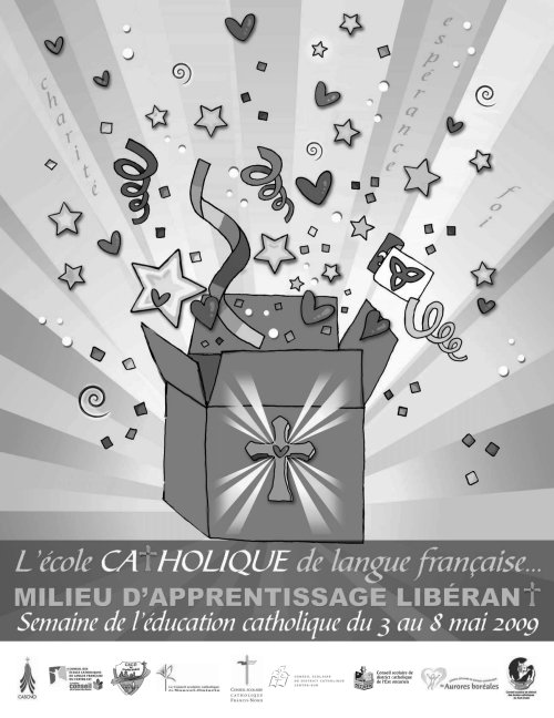 Affiche-th�me de la Semaine de l'�ducation 2009 (noir et blanc)